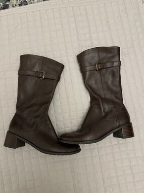Easy Spirit Brown Leather Boots